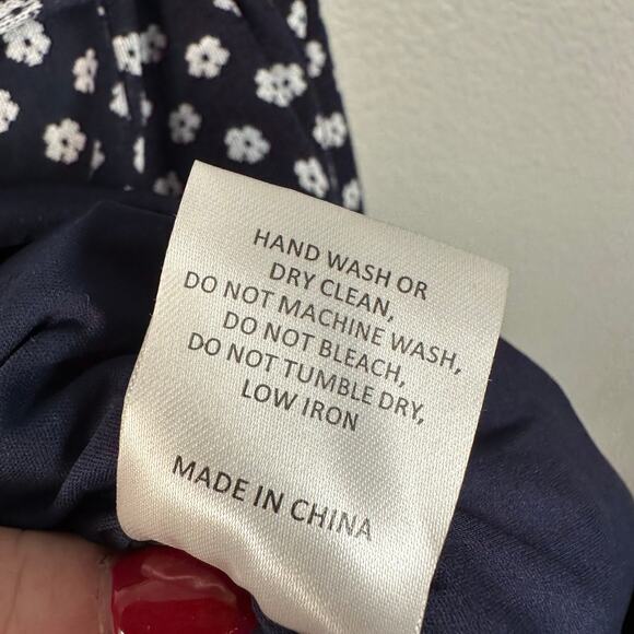 Hutch NWT by Anthropologie Women’s Jenessa Floral Flounce Mini Dress Navy Blue 8 - Picture 11 of 16